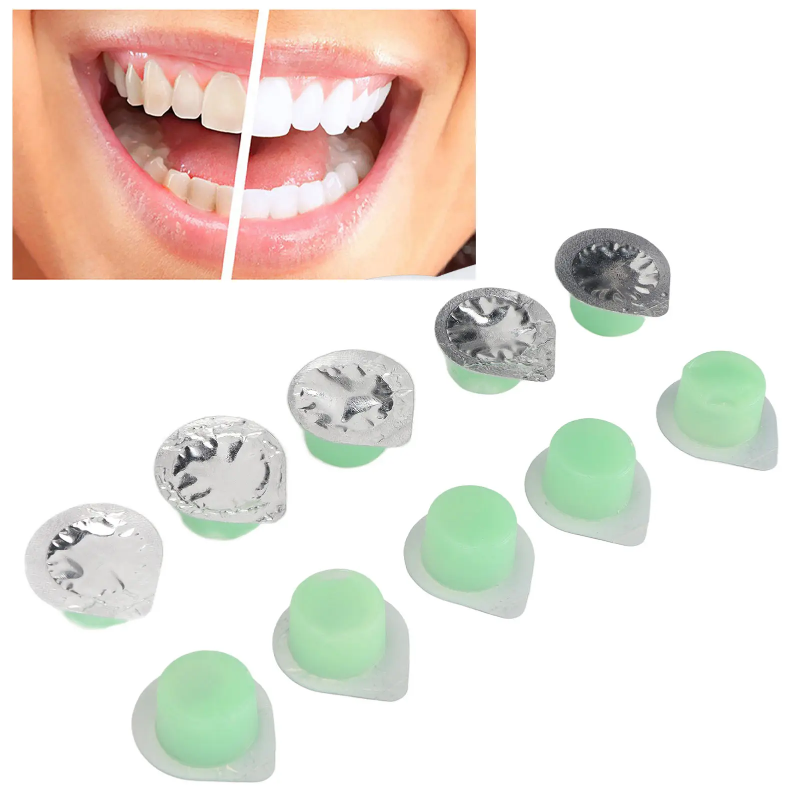 Tooth Whitening Cream 20pcs Teeth Polishing Cream Inhibits Bacteria Polished Clean Improves Natural for Oral Care
