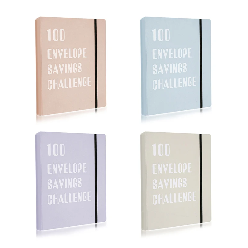 100 Envelope Challenge Binder Save Savings Challenges Loose-Leaf Binder Budget Binder with Cash Envelopes Money Organizer System
