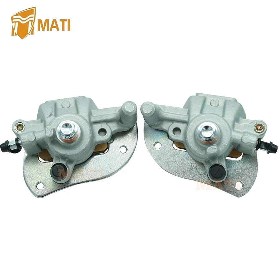 Front Left Right Brake Calipers & Disc Rotors for Yamaha Kodiak 700 YFM700 2016-2020 Grizzly 550 YFM550 2009-2014 1HP-F582T-00-0