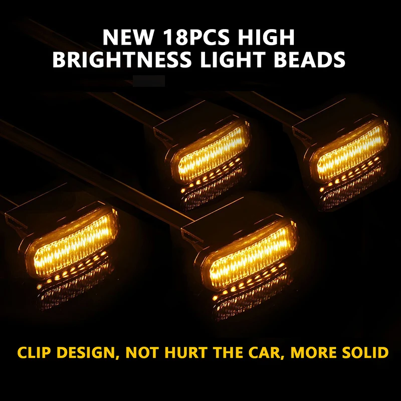 For NISSAN PATHFINDER R51 18 LED Front Grille Light Car Daytime Running Light Wheel Eyebrow Lamp For Pickup Offroad 12V ﻿ view 2