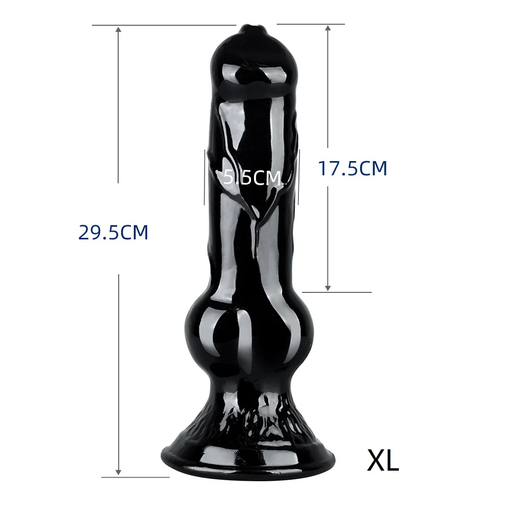 Soft Jelly  Animal Dog Dildo Realistic Thrust S-XXL Vaginal Anal Plug Adults Sex Toys For Women Men Masturbators Fake Penis Big view 4