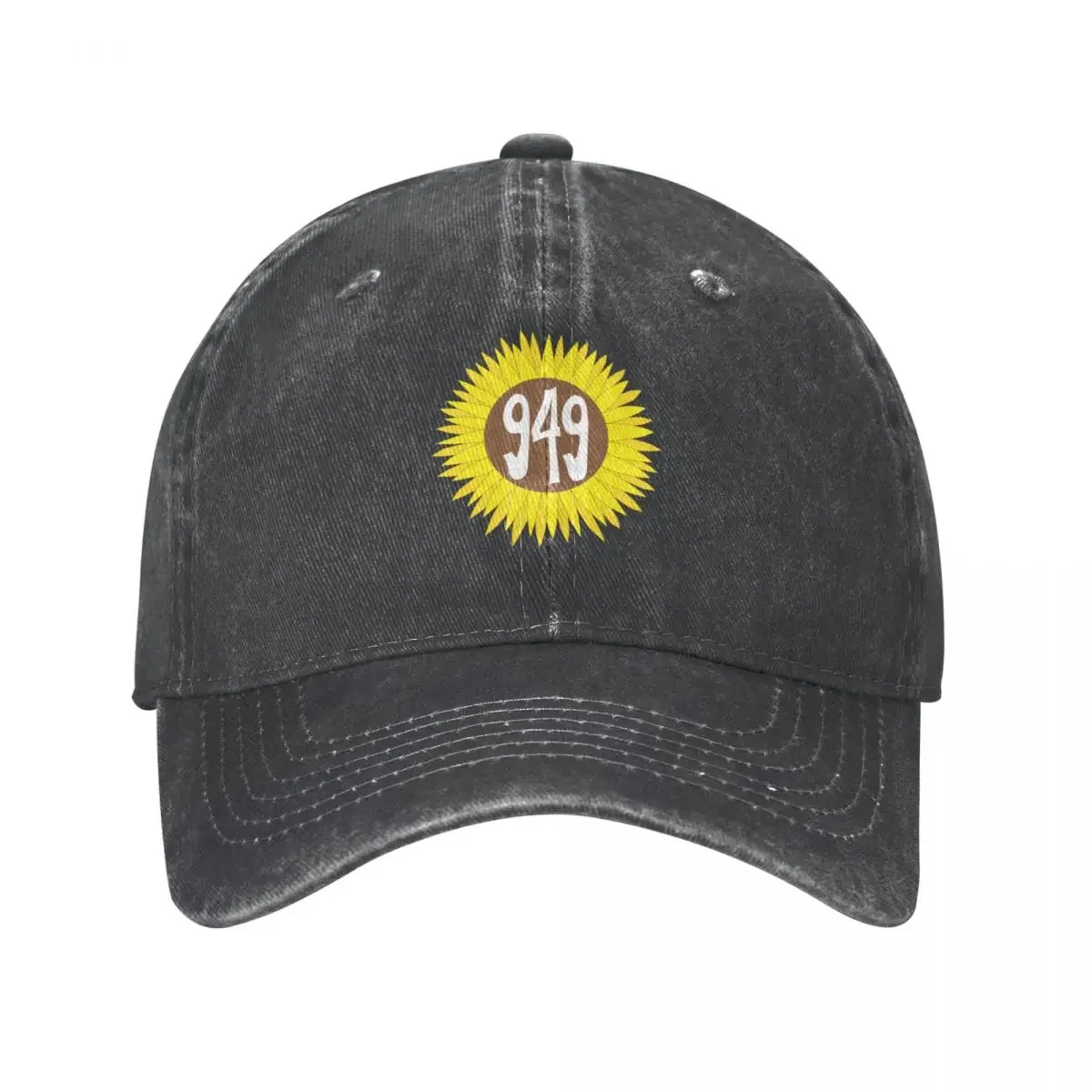 Hand Drawn California 949 Area Code Sunflower Cowboy Hat Thermal Visor funny hat Golf Wear Women's Hats 2024 Men's