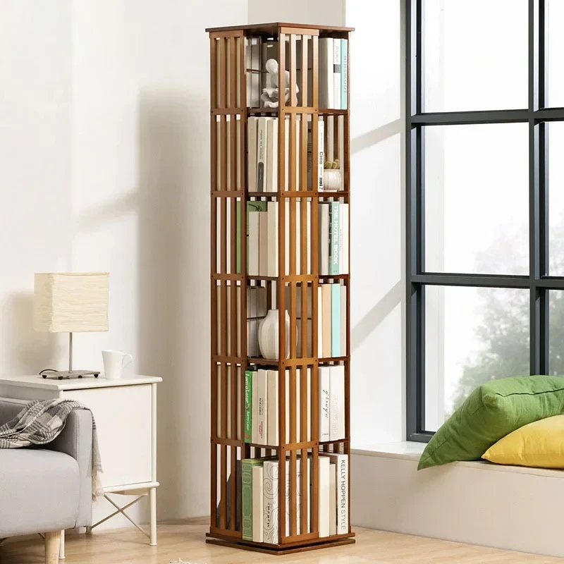 Rotary Bookshelf Floor Household Shelf Simple Book Shelf Storage of Multi-layer Shelf Bookcase Headboards Librero Estanteria