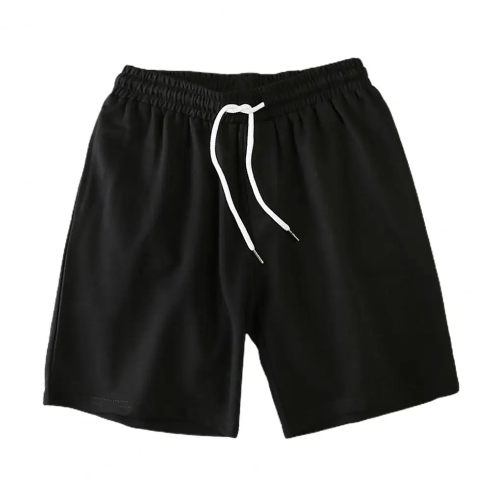 Monocromático cordão Activewear Shorts, cintura elástica, Activewear simples, verão