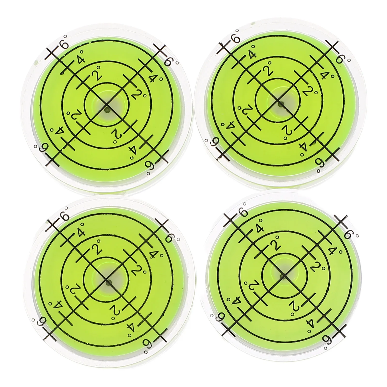 

4 Pcs Mini Level Construction High Precision Single Line Horizontal for Campers Green Carpenter