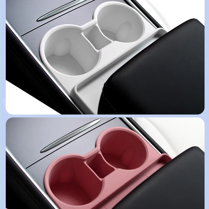 Water Cup Holder For tesla model y /model 3 Central Control cup Holder Drink holder Storage Tray Car Interior Accessories view 4