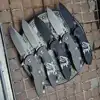 JUFULE Hinderer XM18 60 HRC N690 티타늄 핸들 세라믹 베어링, 전술 포켓 캠핑 사냥 야외 접이식 나이프 EDC 도구 1