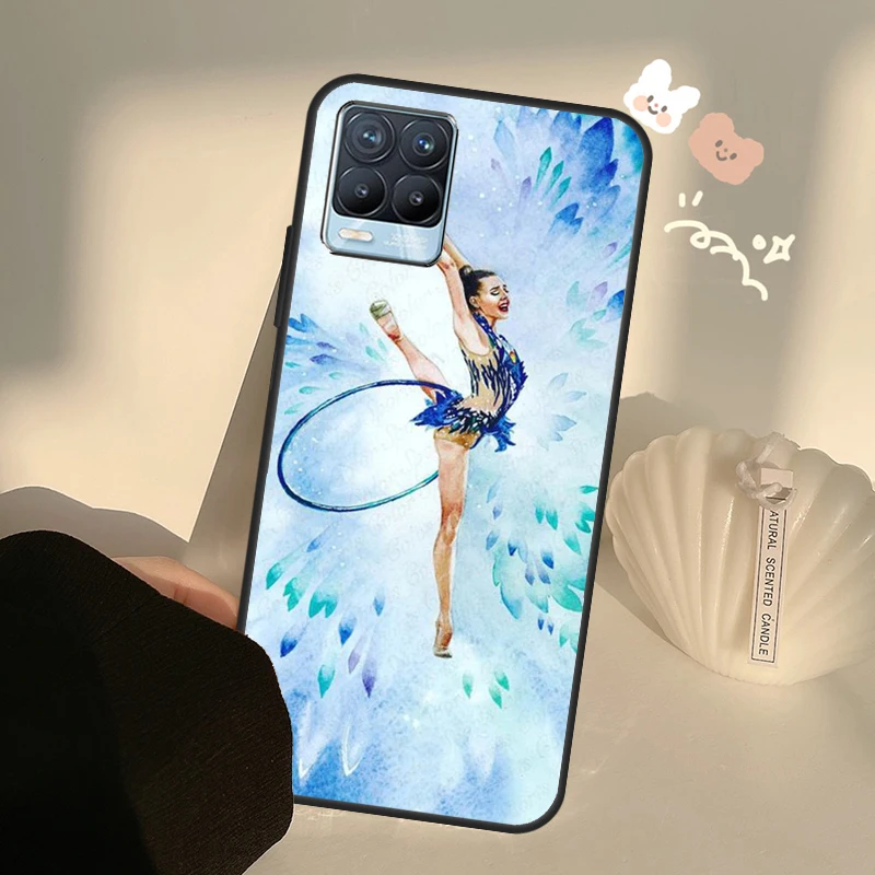 Gymnastics Oil Painting For Realme 8 9 Pro Plus GT Neo 2 GT Master 9i 8i Phone Case For OnePlus 9 10 Pro 9R Nord2