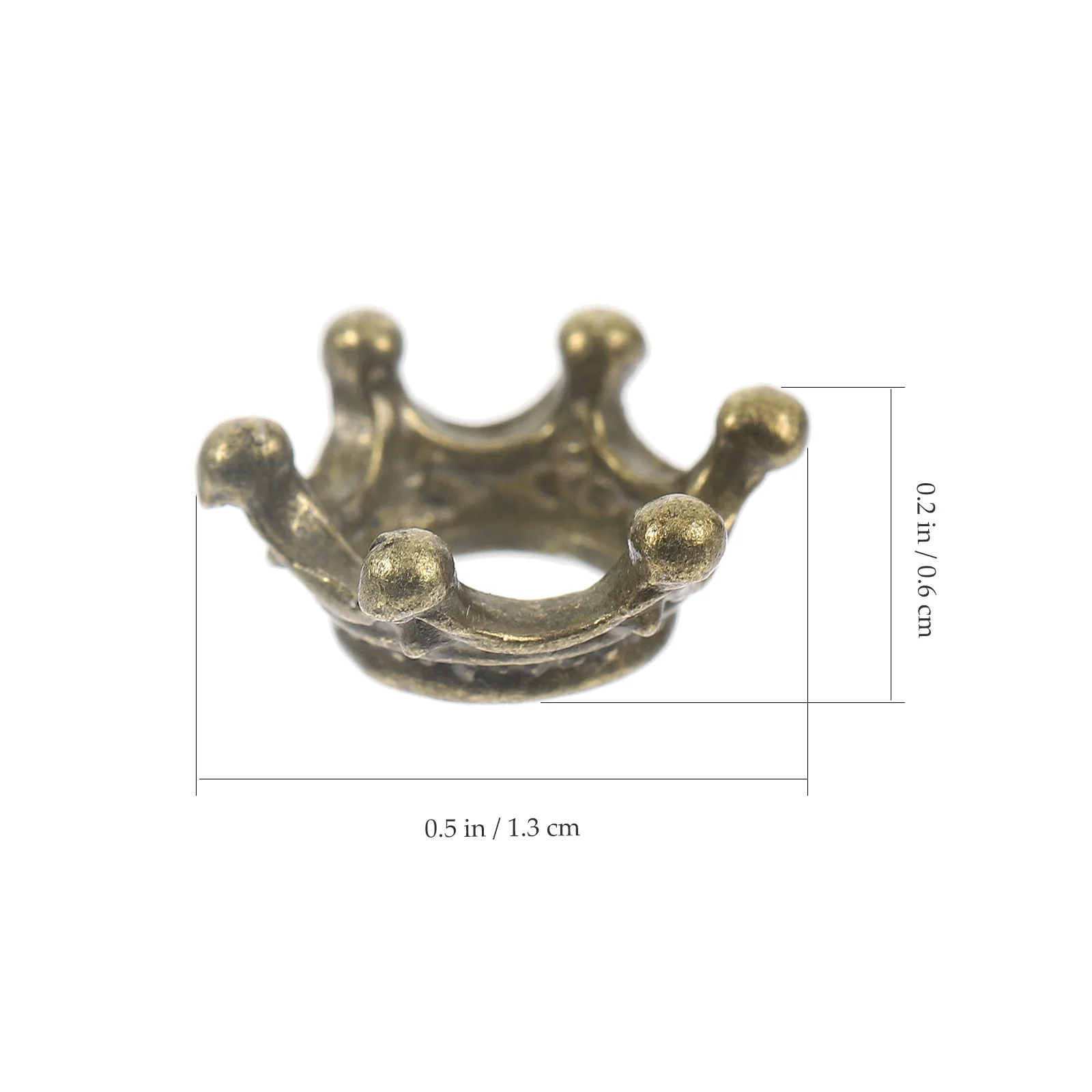 

60Pcs Crown Shape Charms Alloy Pendants for DIY Jewelry Making Keychain Necklace Bracelets Supplies Crowns-Design Charm