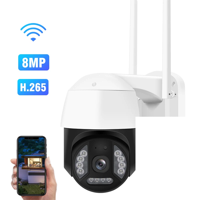 

Hd 8MP Monitoring Surveillance Home Security IR Camera System Cctv Wireless 4K IP Indoor Wifi Camera PTZ Camera