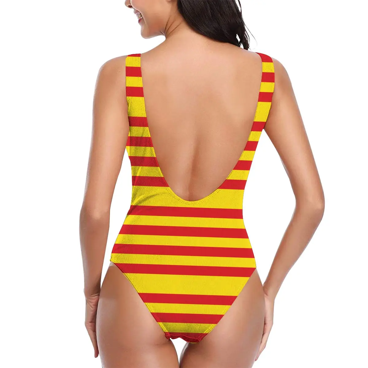 Flag Of Catalonia sexy Bikinis Women Swimsuit Low Waist comfortable Women beach Beach wear