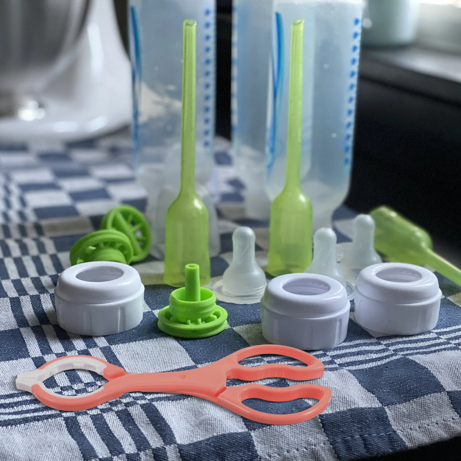 

2pcs Feeding Bottle Clamp Baby Bottle Clip Long Handle Sterilizer Tool For Nursing Bottles Pacifiers Tableware Cooker Accessory