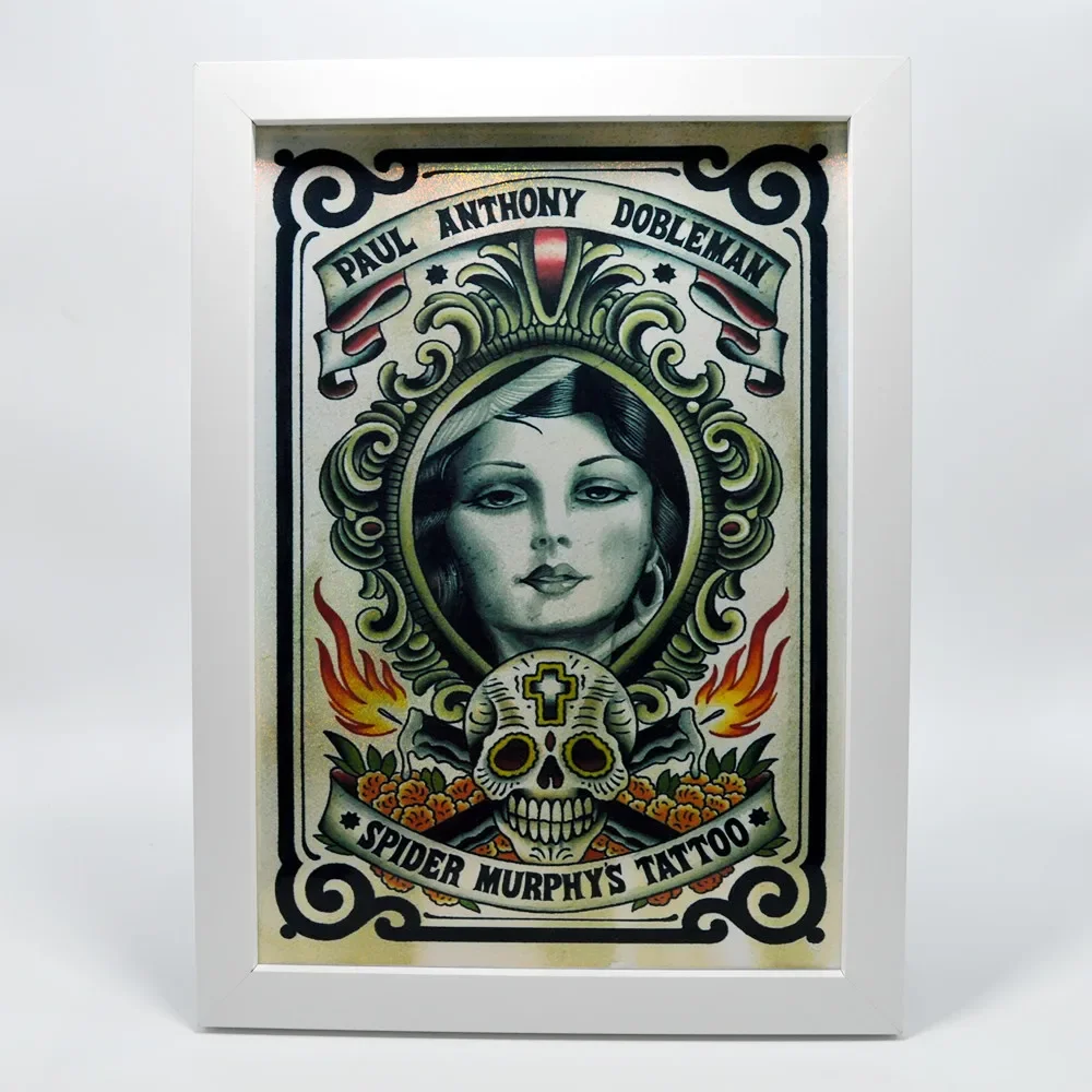 Голографическая виниловая наклейка на стену великая модная тату художественный плакат-Потрясающая винтажная Настенная картина для украшения вашей комнаты 7