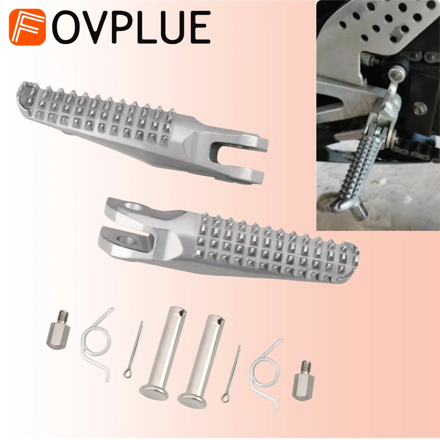 

Motorcycle Front Rider Footrests Foot Pegs Aluminum Accessories For Yamaha MT09 MT09 SP 2021-2024 XSR900 YZF R7 2022-2024