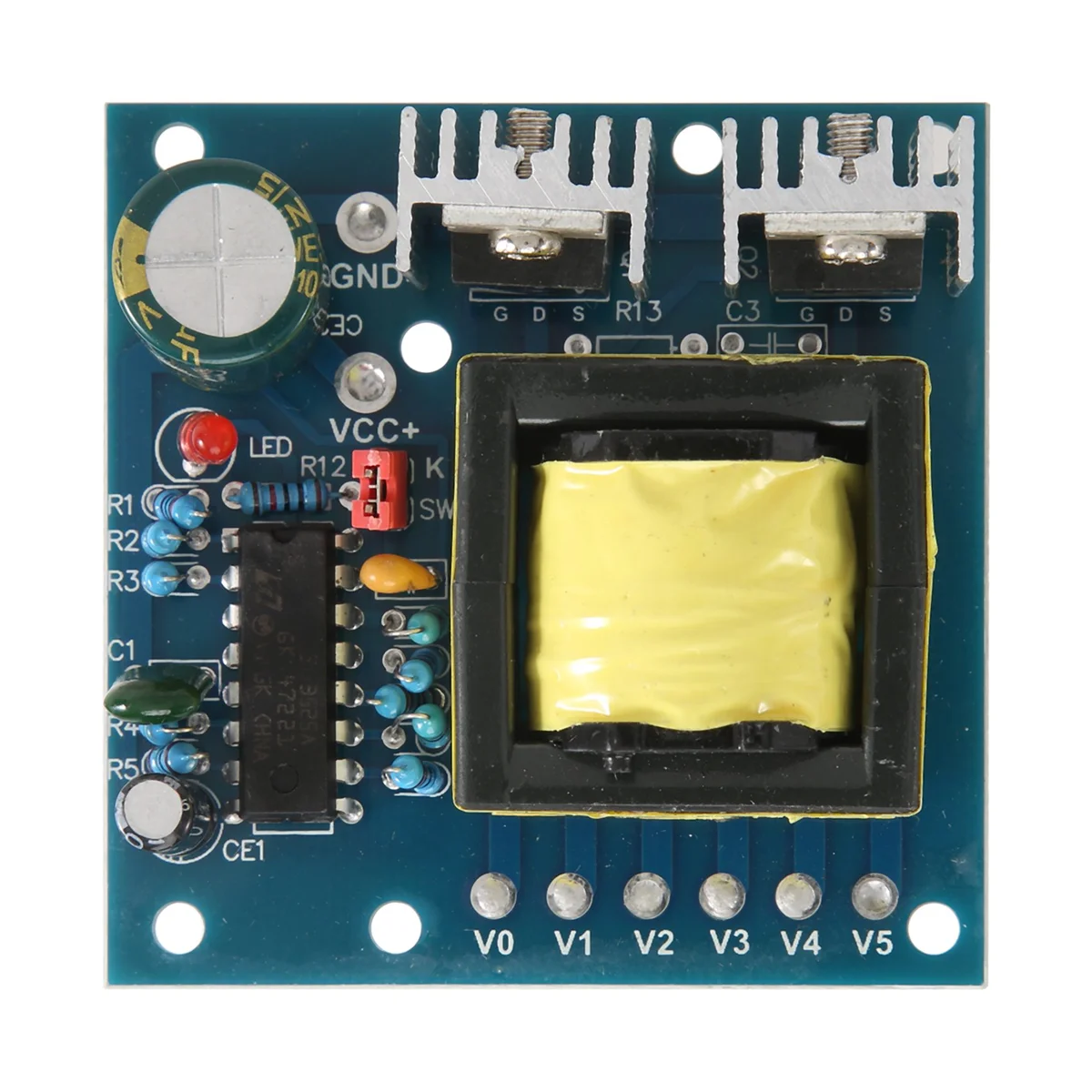 SLQZT 150W Auto DC 12V zu AC 110V 220V 20KHZ Wechselrichter Ladegerät Konverter Boost Board Hochfrequenz Rechteck Welle