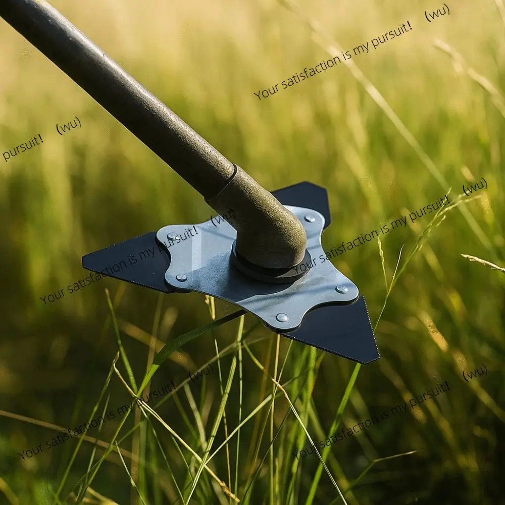 Manganese Steel Lawn Mower Blades Dual-use Serrated Edge Serrated Blades Quenched Triangular Shape Multi-purpose Blades