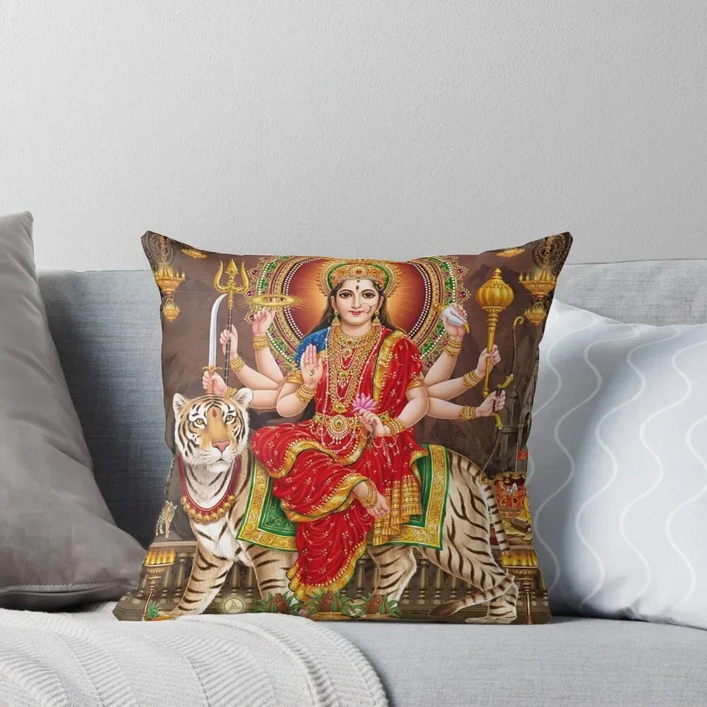 

Goddess Durga Throw Pillow Christmas Cushion For Home Sofa Covers For Living Room Sofa Cushions pillow