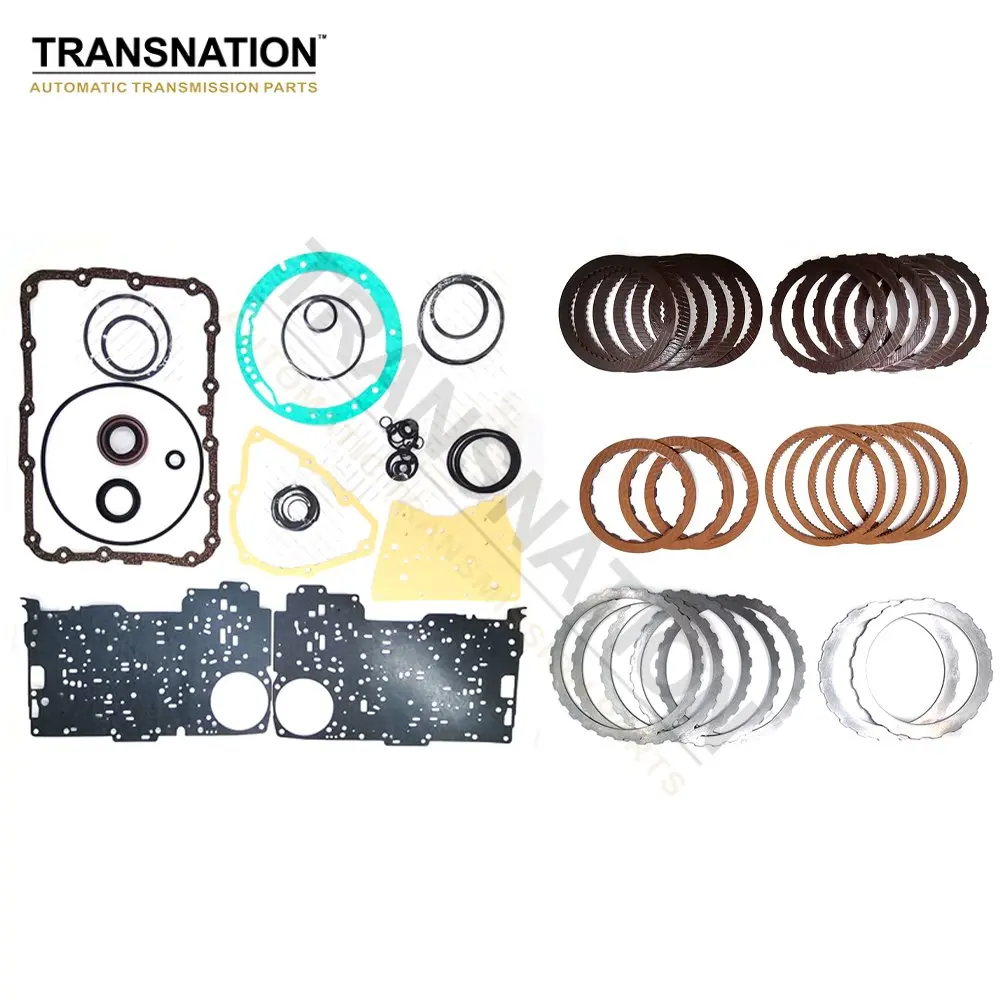 Transnation 5R55W Auto Transmission Rebuild Kit Overhaul Seals Gaskets Rings With Clutch Plate For FORD RWD 5-Speed B137800D