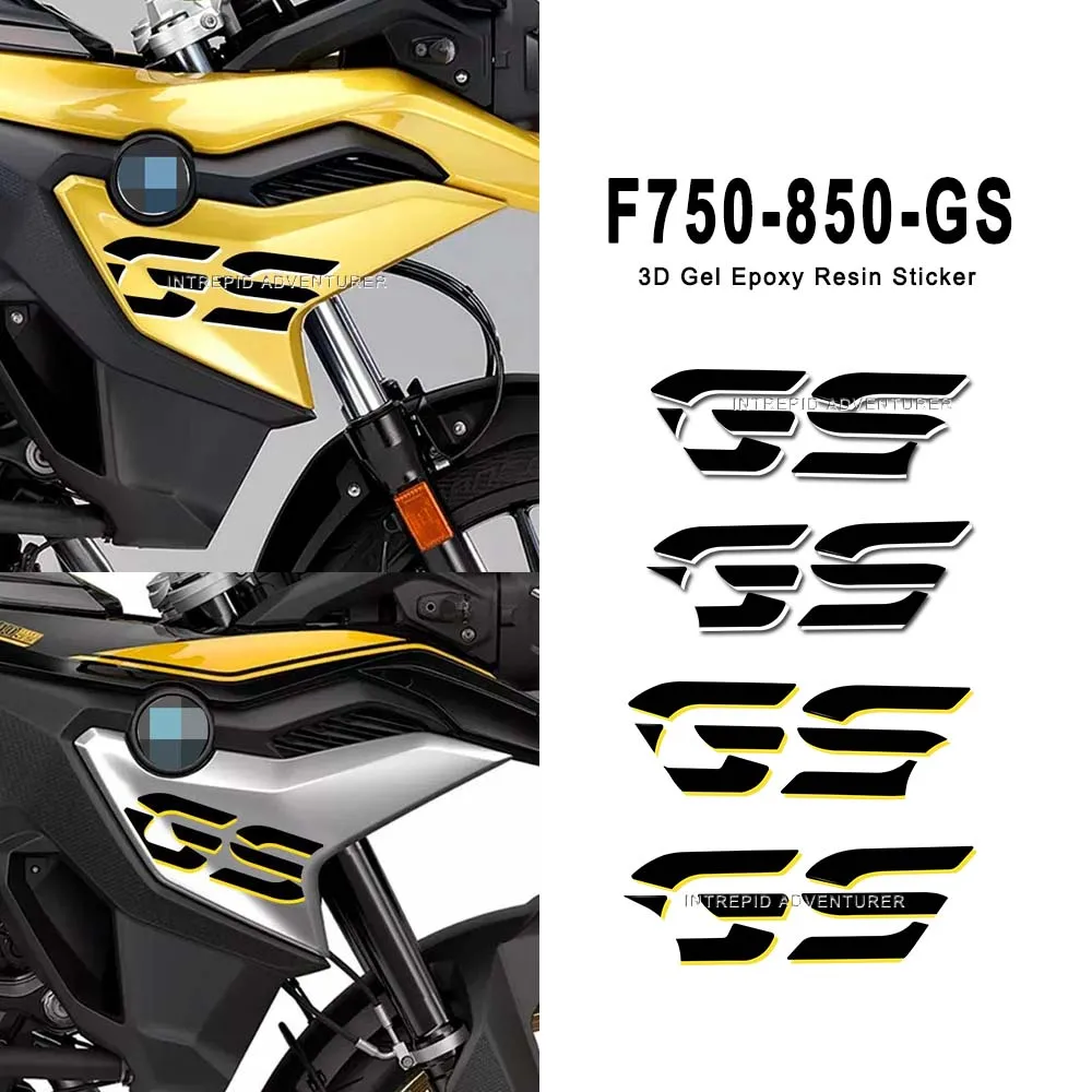 

For BMW F 850 GS - F 750 GS 3D Gel Resin Sticker Kit Scratch-Resistant Motorcycle Front Fender Oil Fuel Tank Protective Sticker