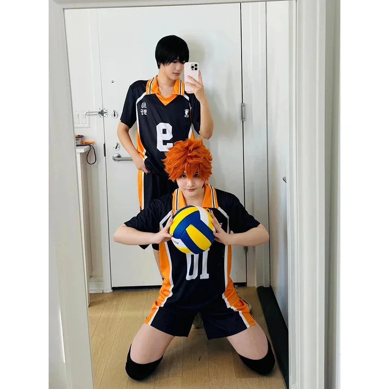 Japanese Anime Haikyuu Cosplay Costume High School Volleyball Club Sportswear Jerseys Hinata Shoyo T Shirt Training Uniform