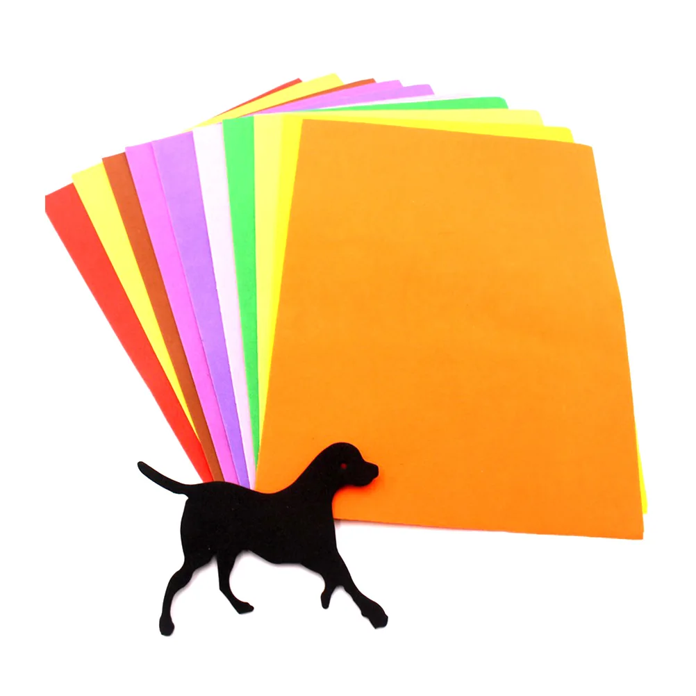 

50pcs Colored Sponge Paper Craft Sheets Assorted Stationery DIY Art Supplies Flexible Decoration Sheets for School Projects