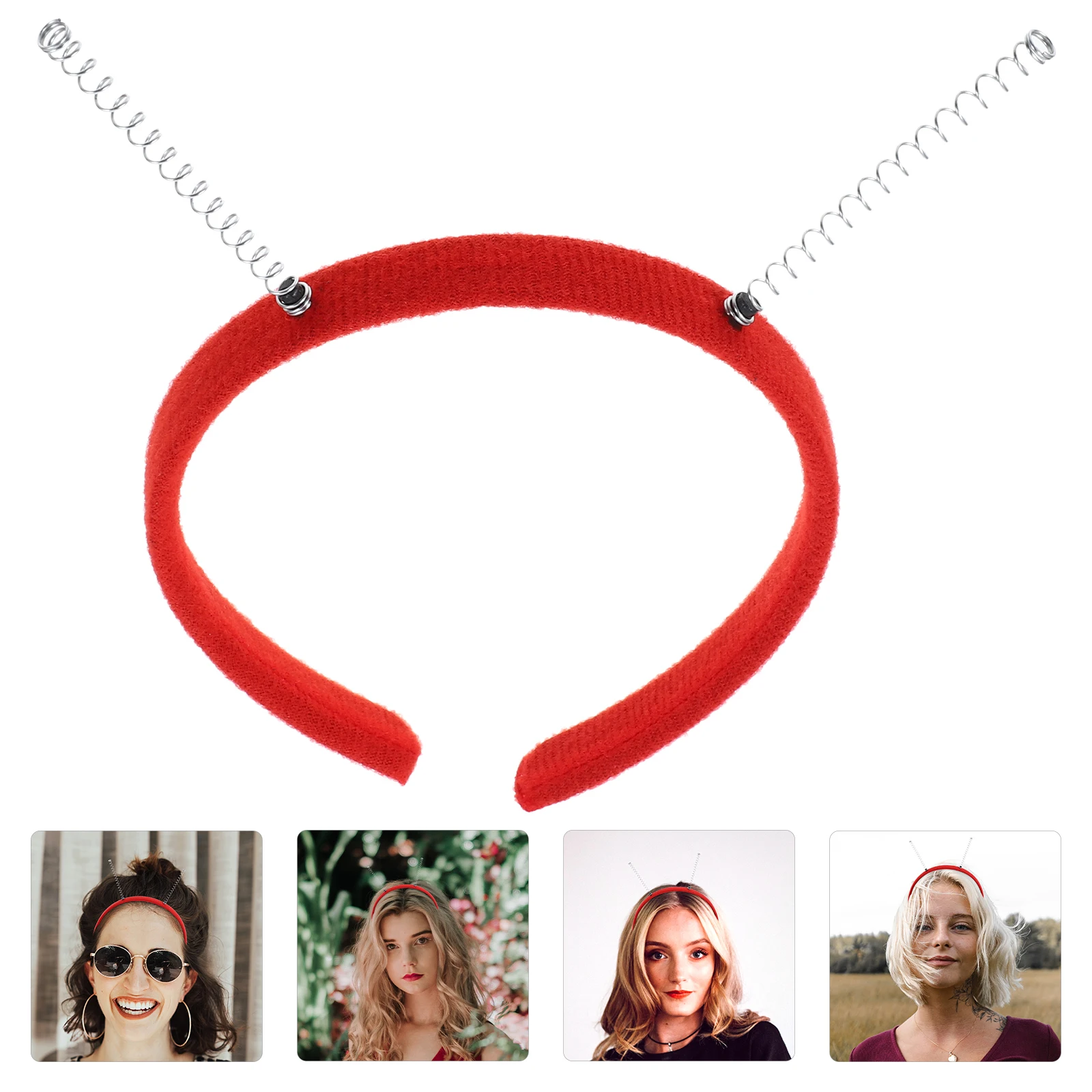 

10 Pcs Spring Headband Accessories Costume Accessory Christmas Red PP Theme Party