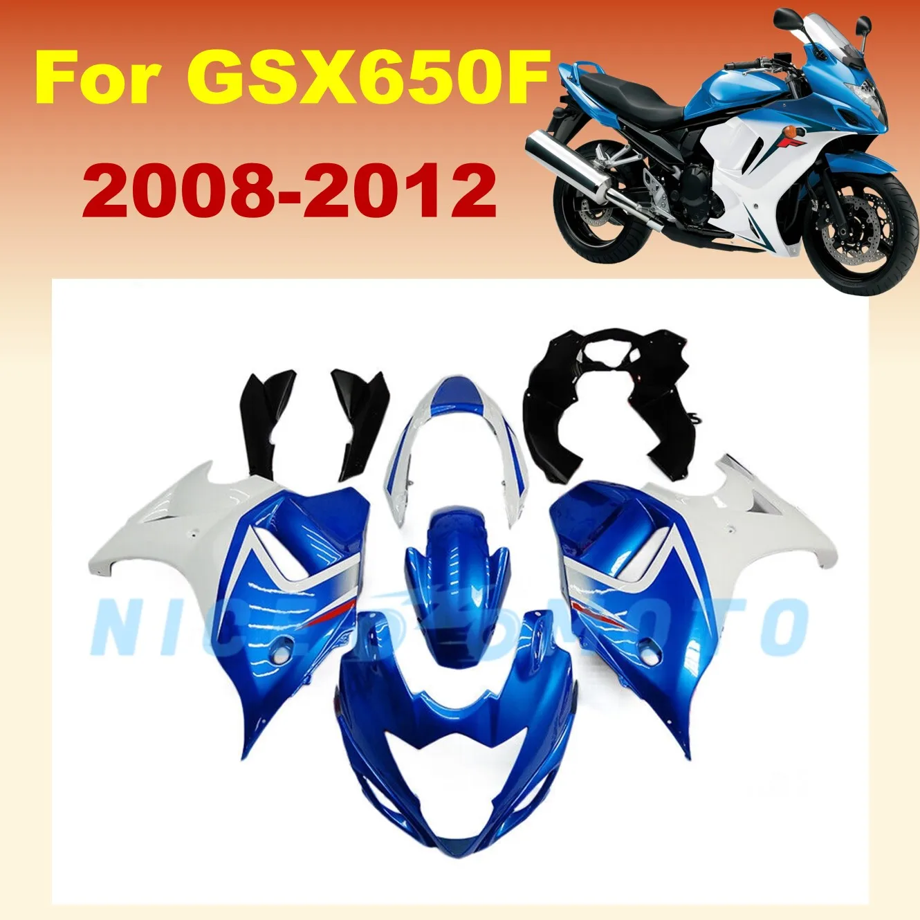 Injection Bodywork Housing For Suziki GSX650F 2008 2009 2010 2011 2012 GSX 650F 08 09 10 11 12 Motorcycle Fairing kit