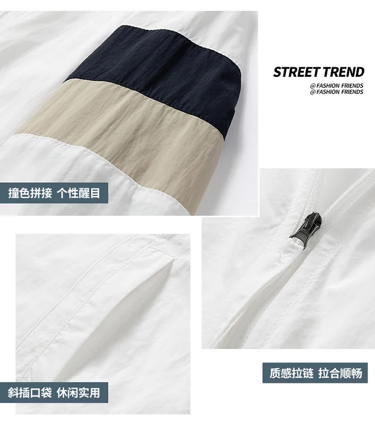 High Quality Sunscreen Clothing Summer Outdoor Jogging Sports Fitness Quick Drying Top Men's Mountaineering Lightweight Jacket