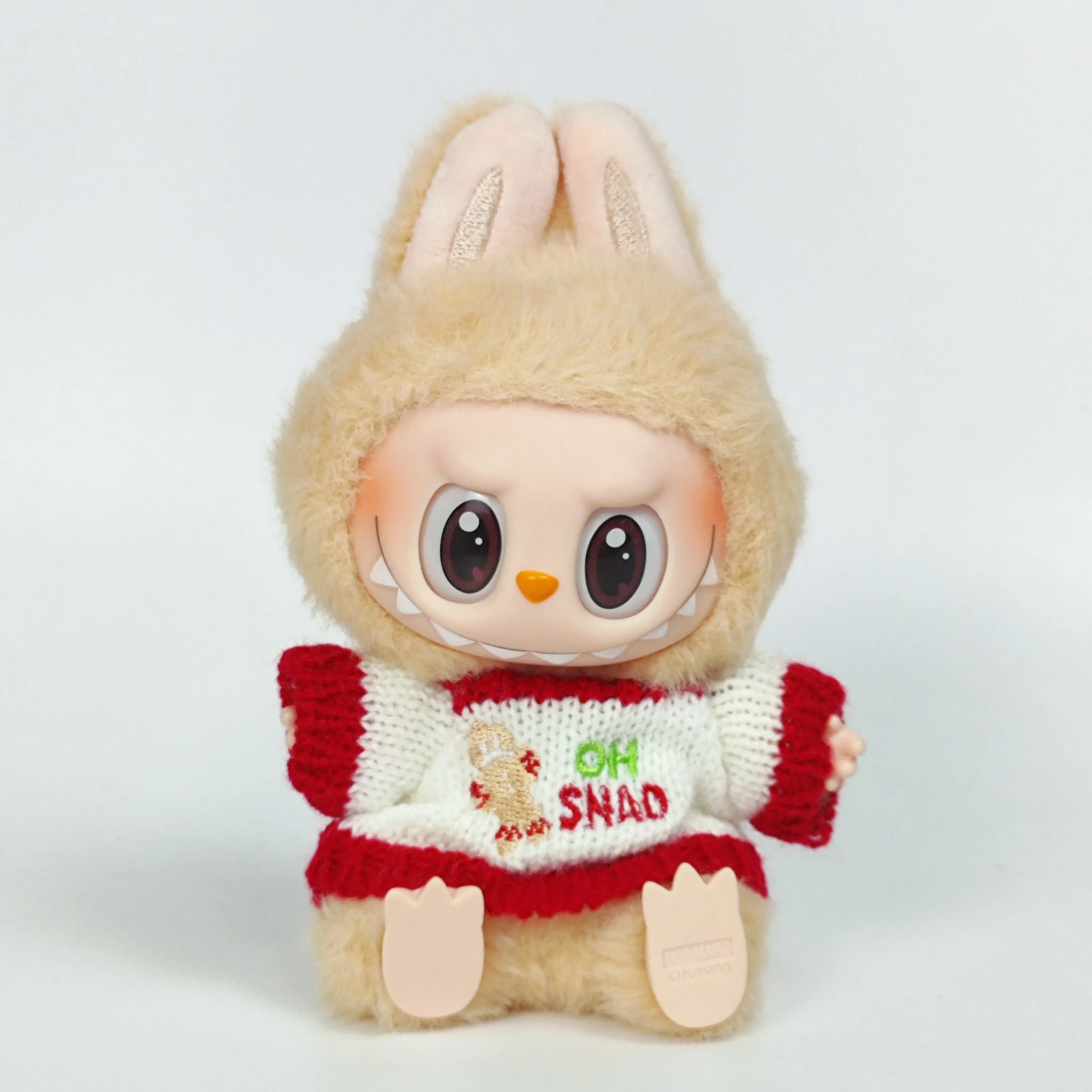 Одежда для Labubu, аксессуары для одежды для Кореи Kpop EXO V1 V2, шляпа с мультяшным медведем, наряд с бантиком на пуговицах, подарок