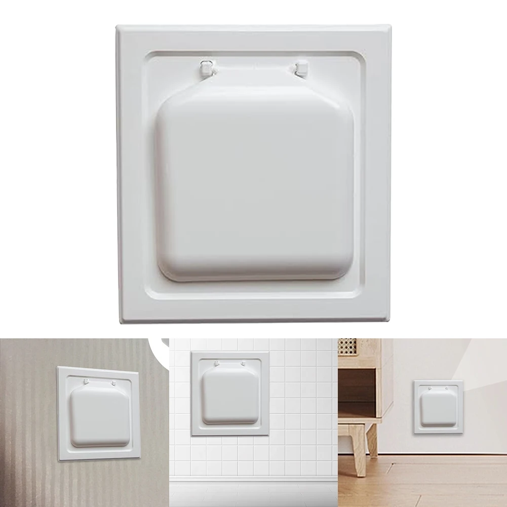 

Dual Door Dryer Vent Cover with Screws Dual Door Dryer Vent Guard Easy Installation Dryer Vent Duct Cover Safe for Dryer