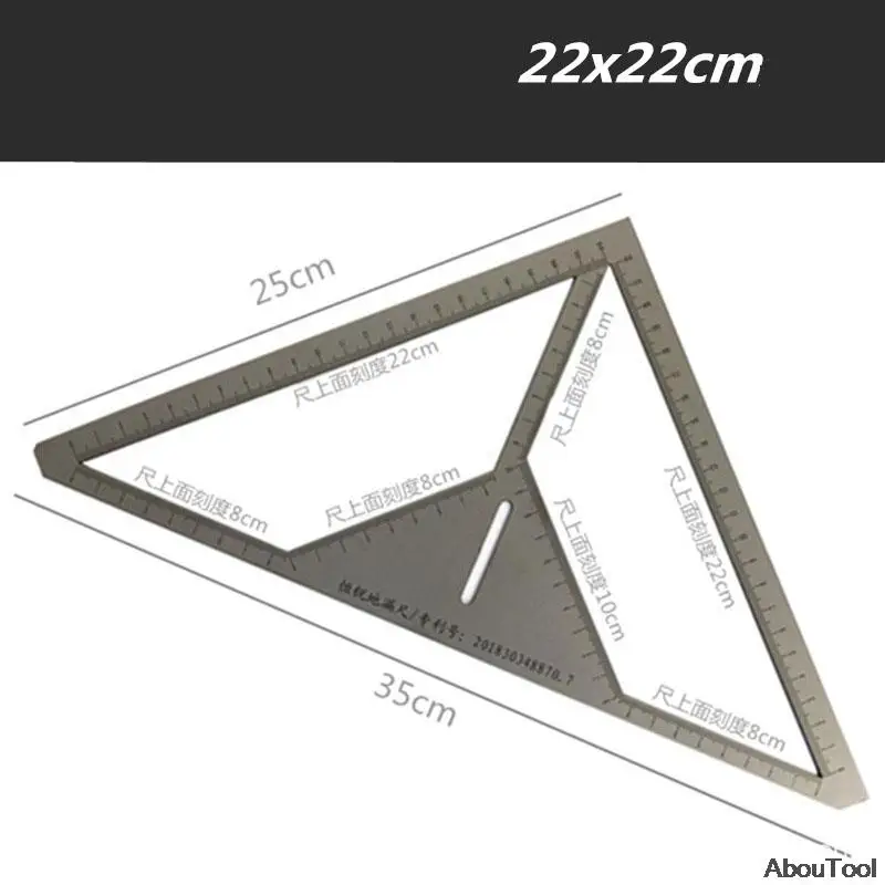 Floor Drain Locator Stainless Steel Tile Triangle Ruler Floor Drain Patterns Design Measuring Positioning Ruler Bricklayer