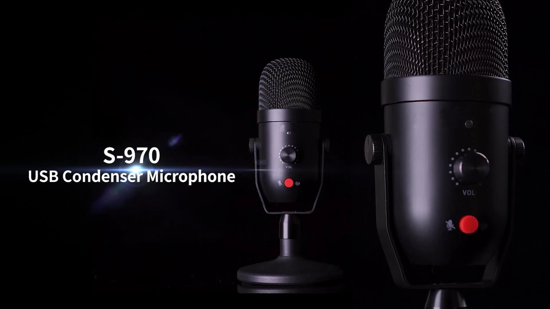 Professionelles USB-Mikrofon für Musikaufnahmen, Podcasting, Studioausrüstung, Kabelgebundene Verbindung für PC-Gaming, aus Metall und Kunststoff