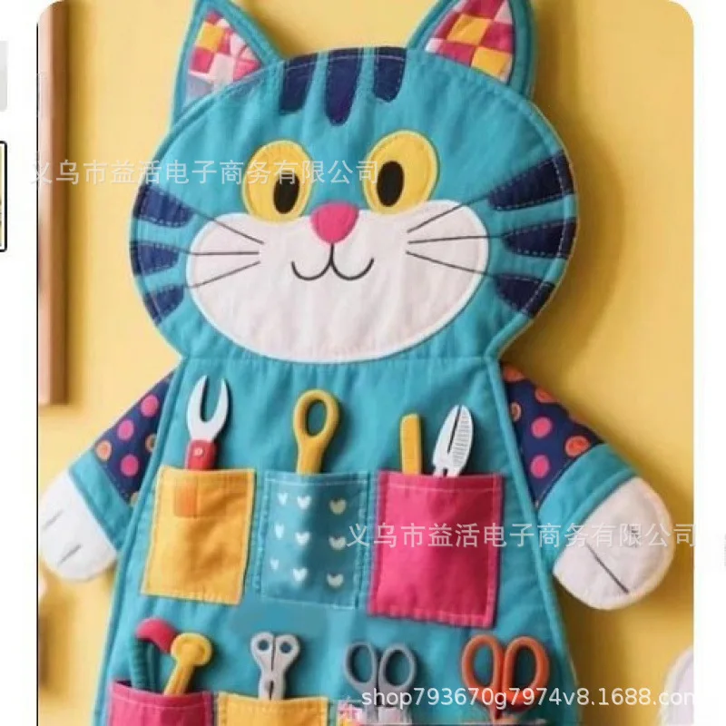 DIY Cat Wall Organizer Sewing Pattern‑DIY Cat Wall Storage Pouch Hanging Ornament
