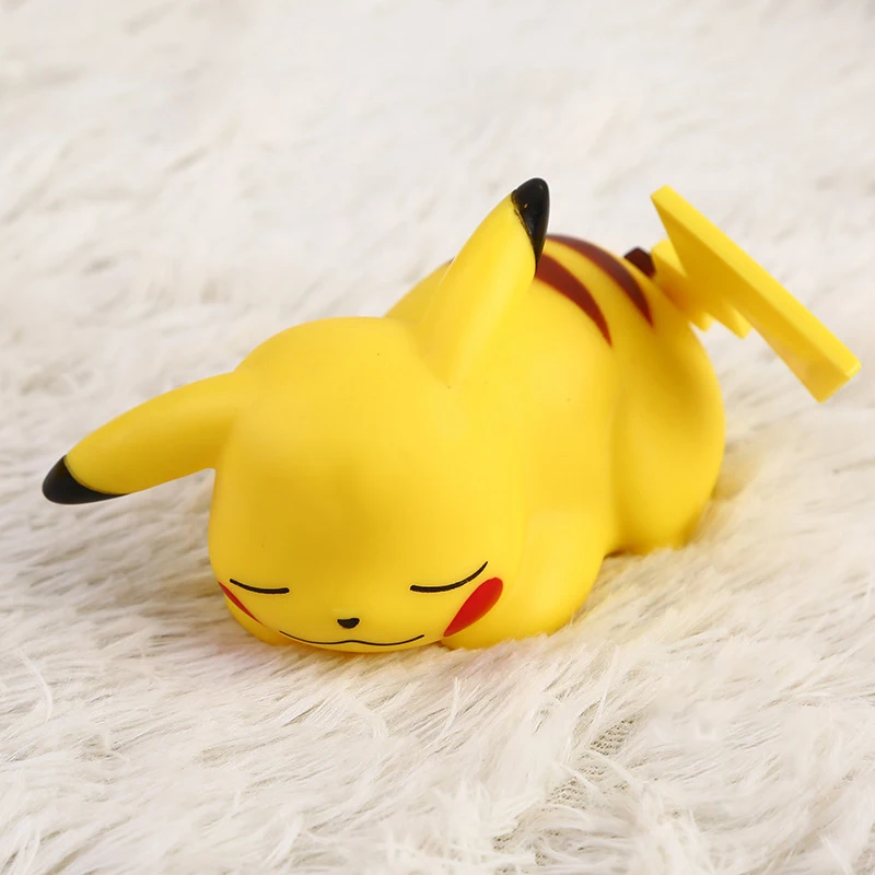 Pokemon Pikachu Luz De noche brillante juguete para niños Pokemon Pikachu lámpara de mesita de noche Linda regalo de cumpleaños y Navidad para niños