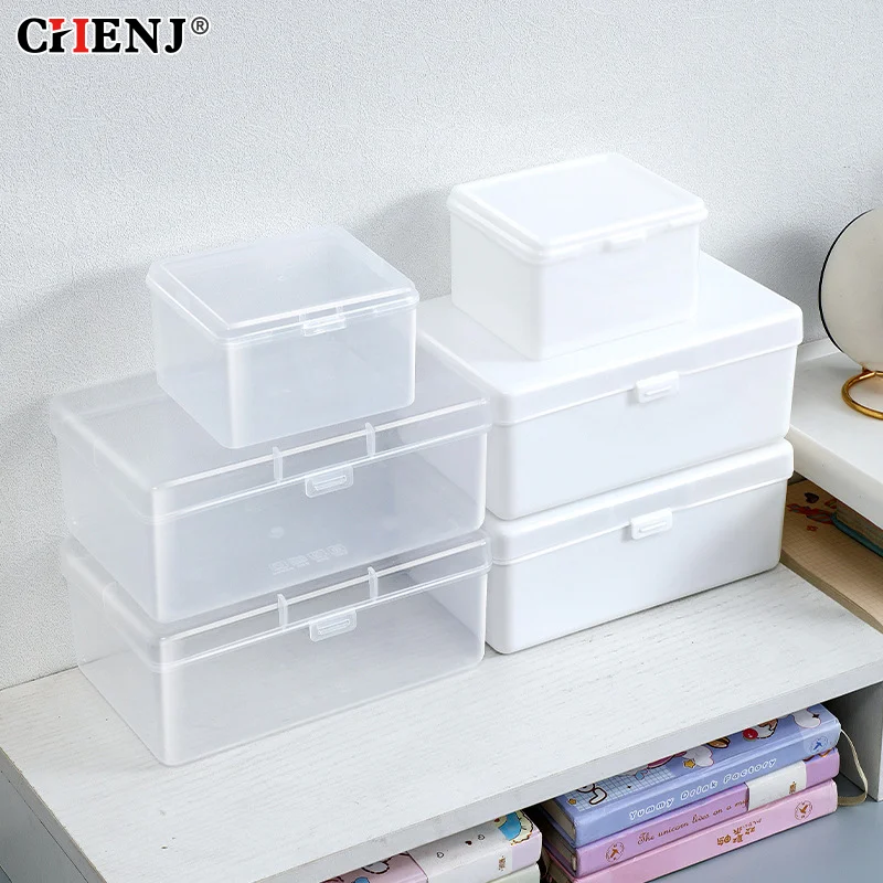 1pc Korean PP Transparent Storage Box Blind Box Card Korean Photocard Storage Box Photo Card Organizer Compartment Flip Box