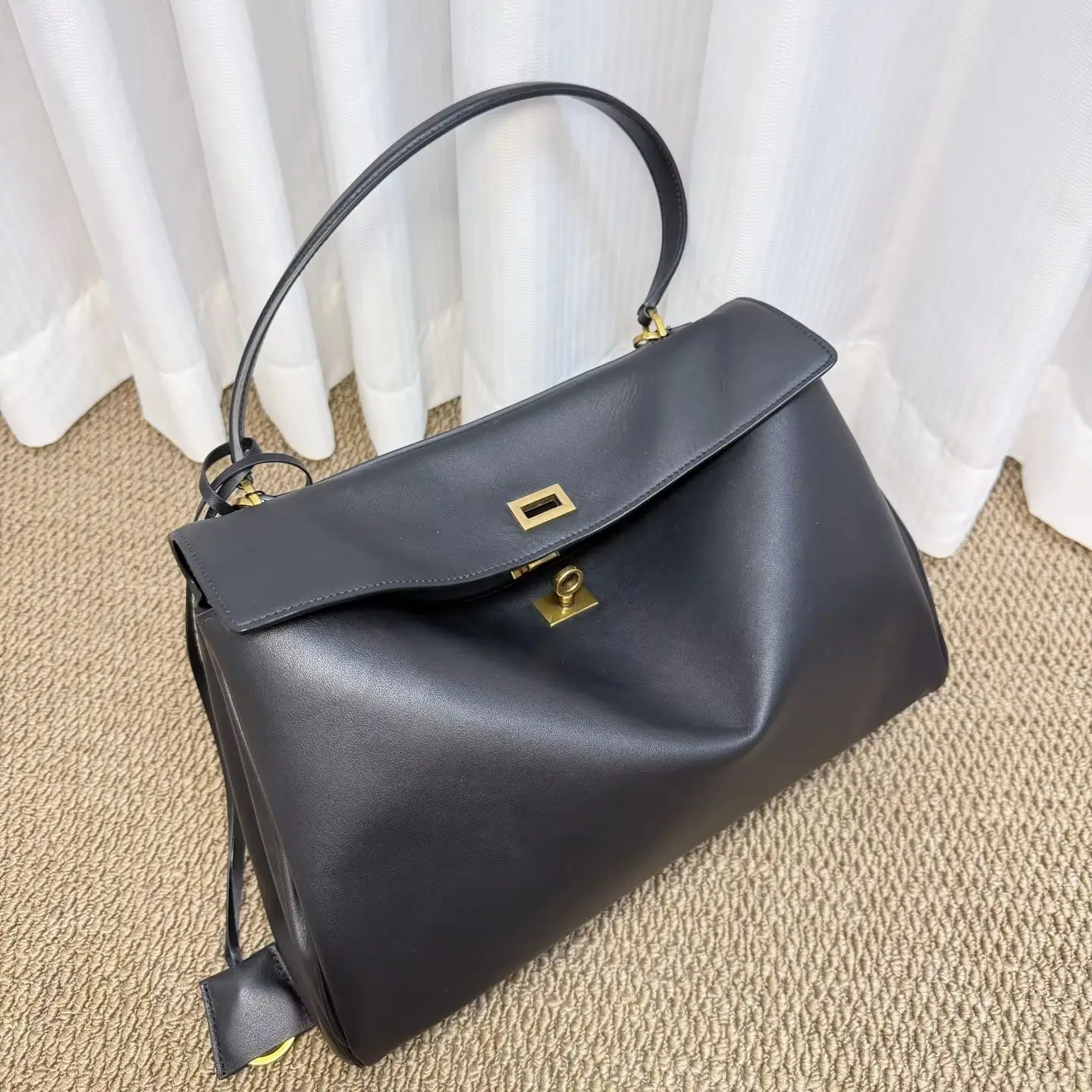 Women Shoulder HandBags Luxury Brand Rodeo Woman Bags 2026 Spring Autumn Genuine Leather Women Totes Fashion Gold Buckle
