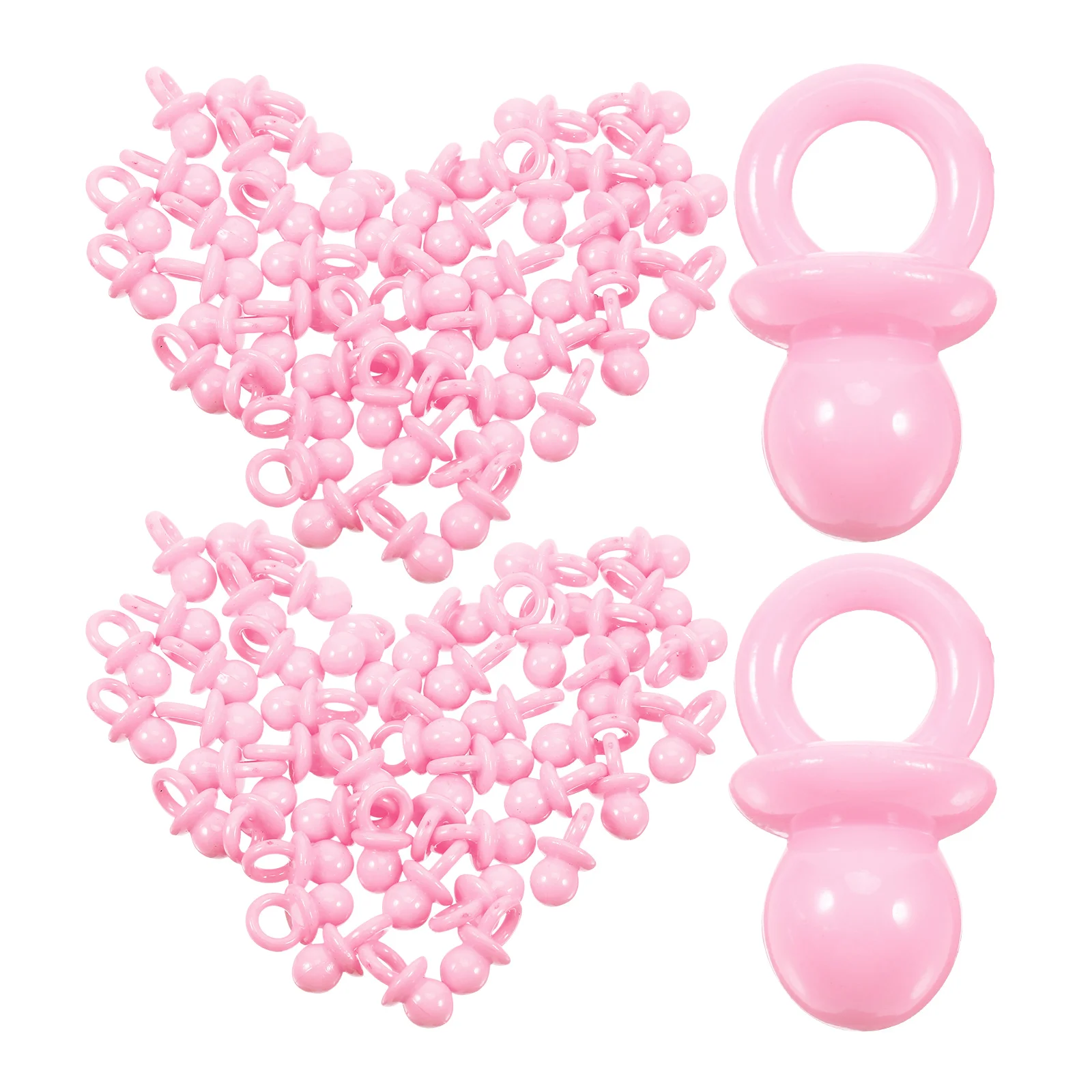 

Baby Shower Decorations Mini Pacifiers for Party Favors Light Blue Acrylic Lucky Color Toys Bulk Ornament Gifts