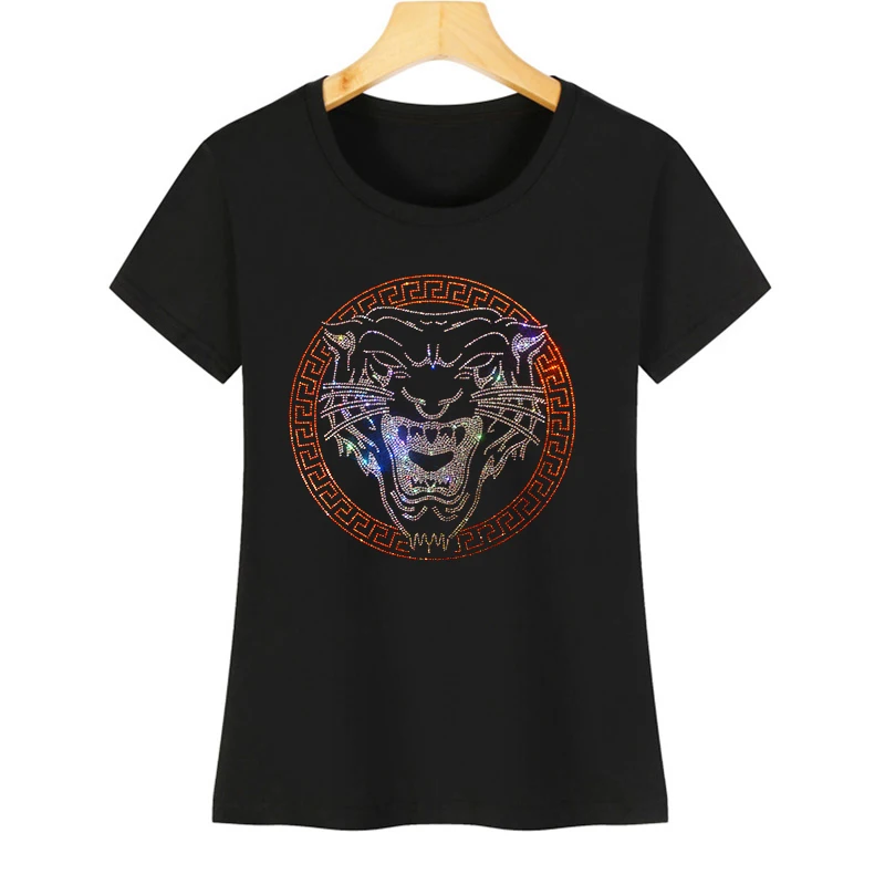 

Women's flash tiger short sleeve ice silk cotton T-shirt