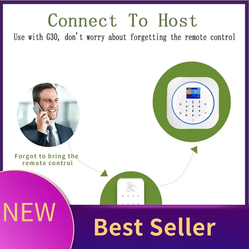 

HFES Wireless Touch Keypad Lock 433Mhz Frequency Ev1527 Weapon Code Unlock Security System Code RFID Connected Alarm Center Dura