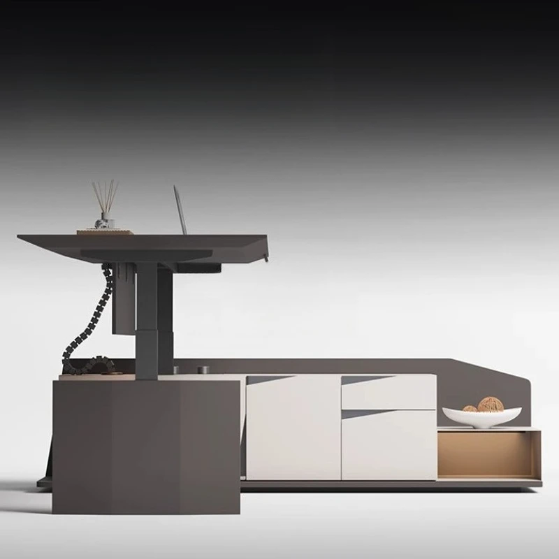 

Electric lifting table president Furniture general manager in charge Boss Intelligent lifting table and chair combination