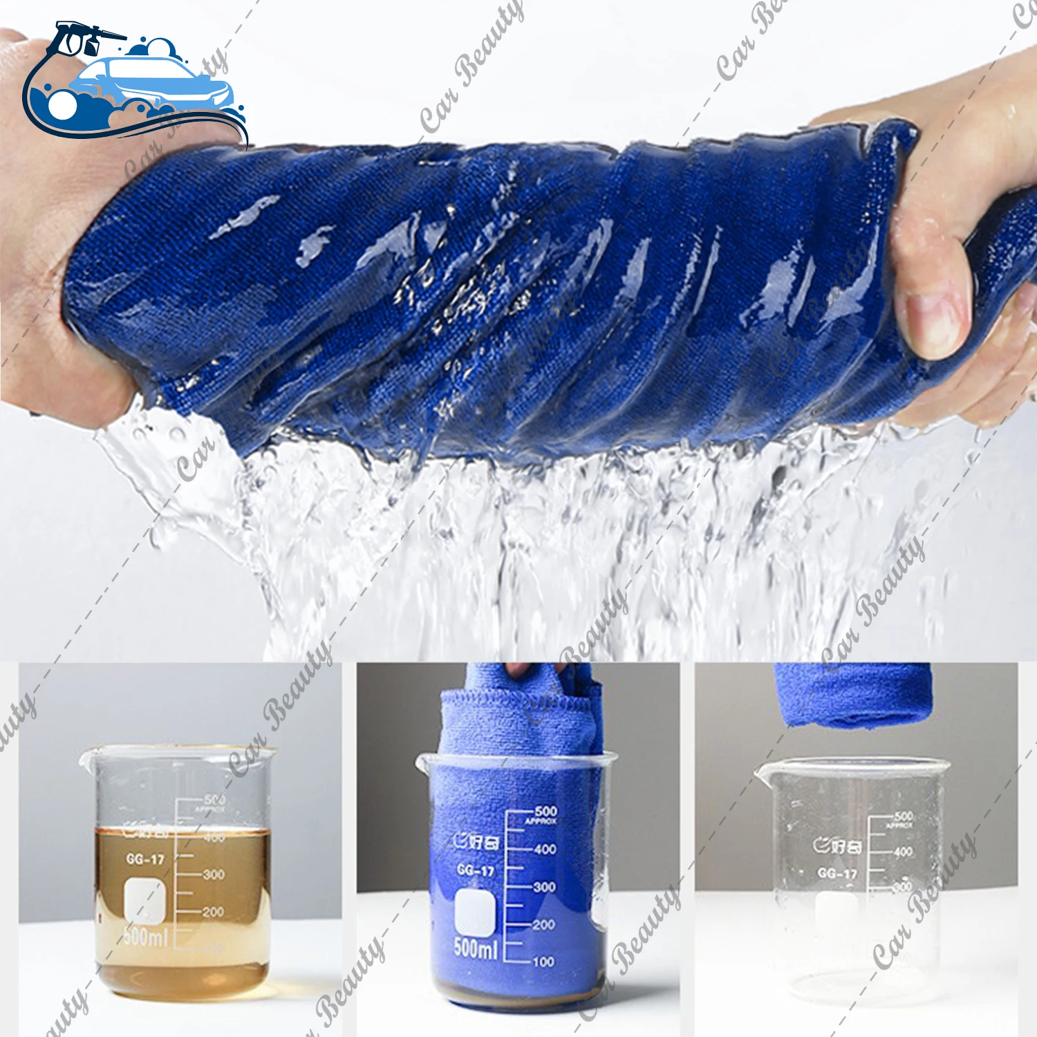 ผ้าขนหนูไมโครไฟเบอร์สําหรับรถย - Microfiber Car Drying Towel Super Absorbent บทวิจารณ์และราคา
