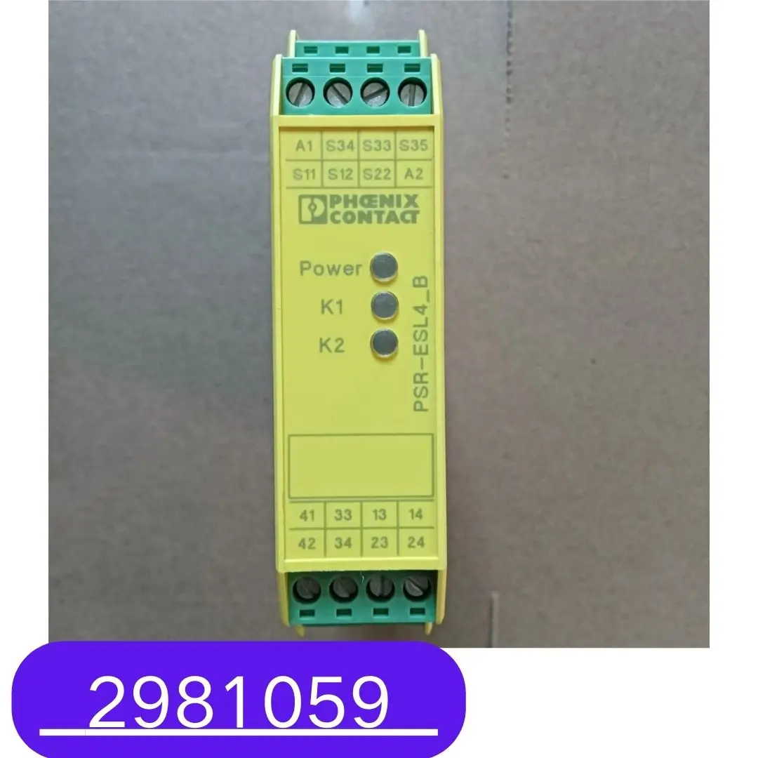 

Used 2981059 Safety relay PSR-SCP- 24UC/ESL4/3X1/1X2/B Test OK Fast Shipping