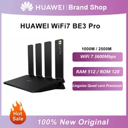 Huawei-BE3 Pro Wi-Fi 7 Roteador, Dual Band 1000M, 2.5GE, 3600Mbps, 4K QAM, 4 Cchannel Signal, Roteador sem fio, 2.4G, 5G, Original, Novo, 2023