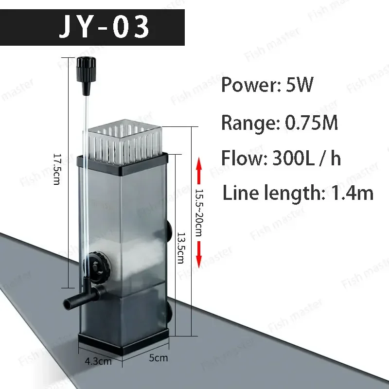 SUNSUN Aquarium Oil Film Processor Surface Skimmer to film remove water Protein Skimmer pump for fish tank water Filter pump