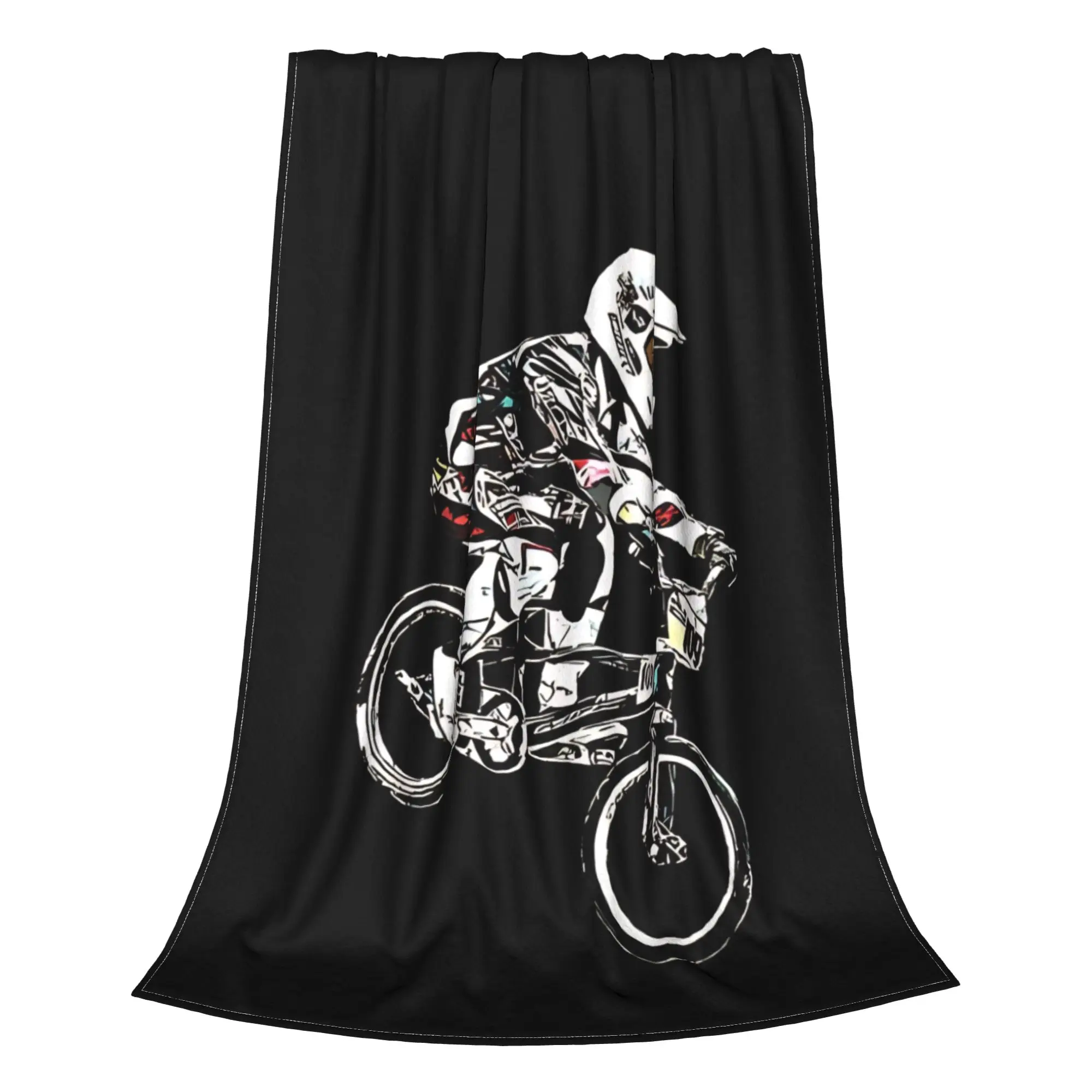1PC Dirt Track BMX Racing Home Room Decorations Winter Blankets For Adults Bedding Home Interior Sofa Knee