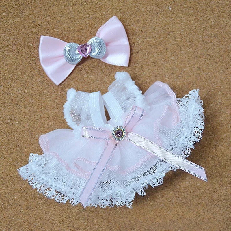 

One, two and three generations of Labu cloth color white gauze skirt set cotton baby wow boss dog Disney universal baby clothes