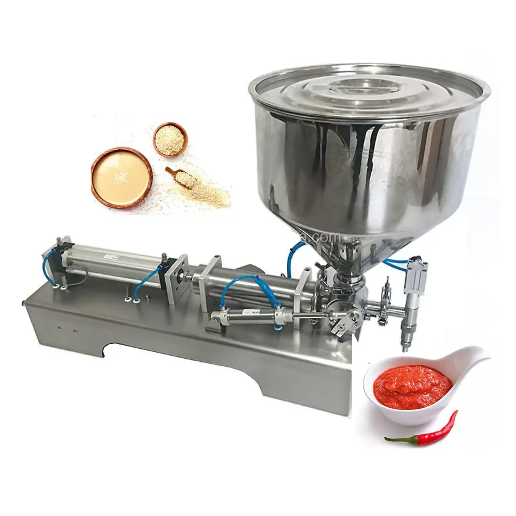 Máquina de llenado de alimentos líquidos, botella automática neumática de un solo cabezal Horizontal para relleno de leche y bebidas con sabor a aceite de oliva