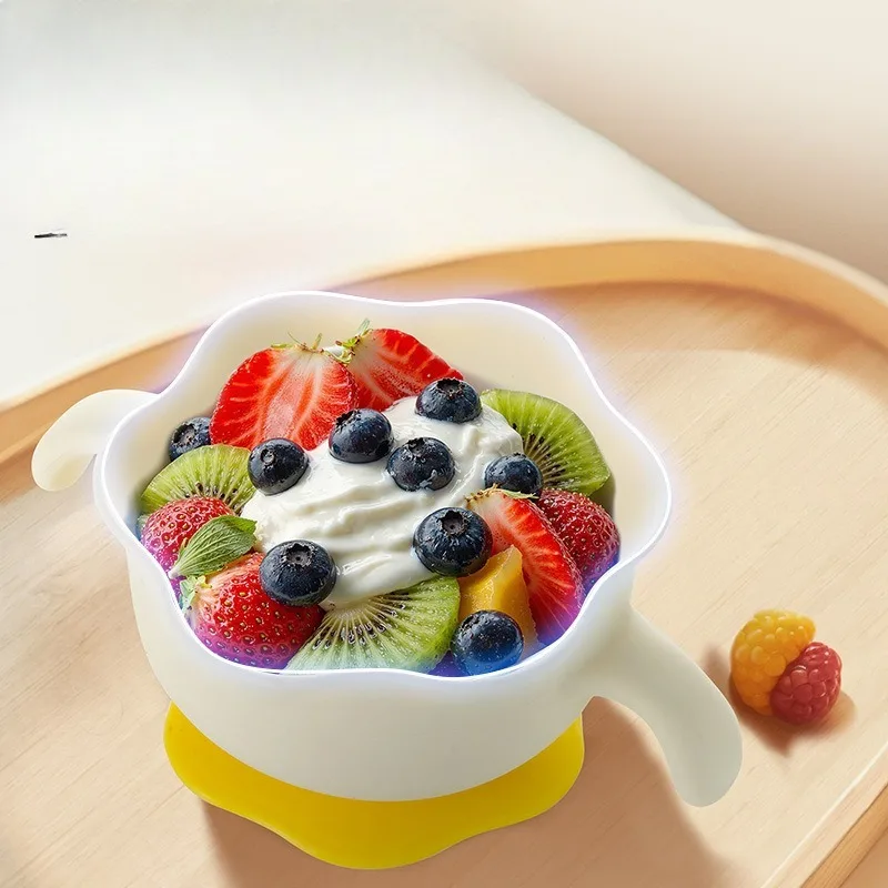 

All in One Silicone Suction Plate Baby Learning Dish Toddler Self Feeding Set Non Slip Design BPA Free Dishwasher