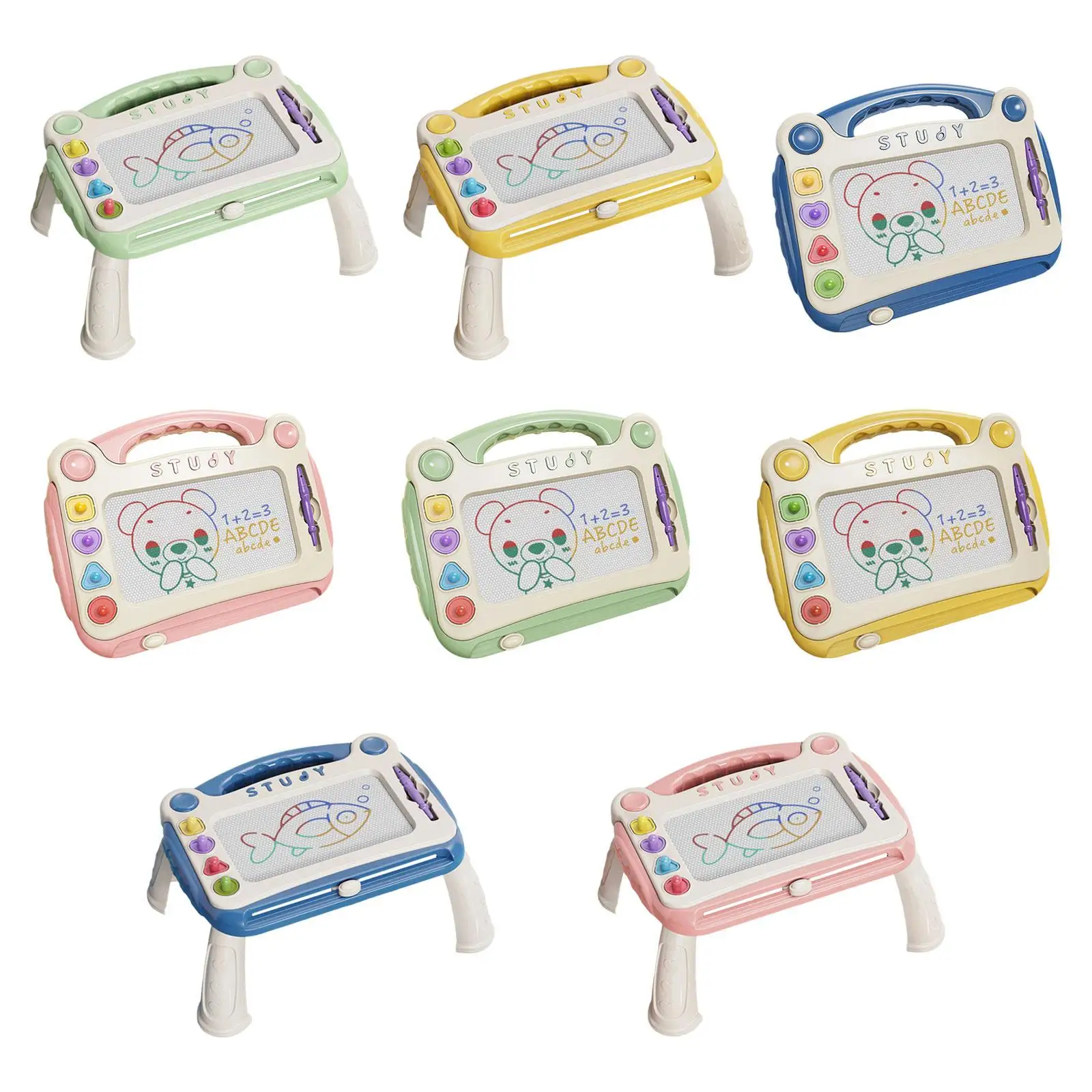 Tavolo per incidi Blocco per schizzi Giocattoli per l'apprendimento Lavagna per scarabocchi Magnete cancellabile Blocco per schizzi per bambini Regali per bambini di 2-3 anni