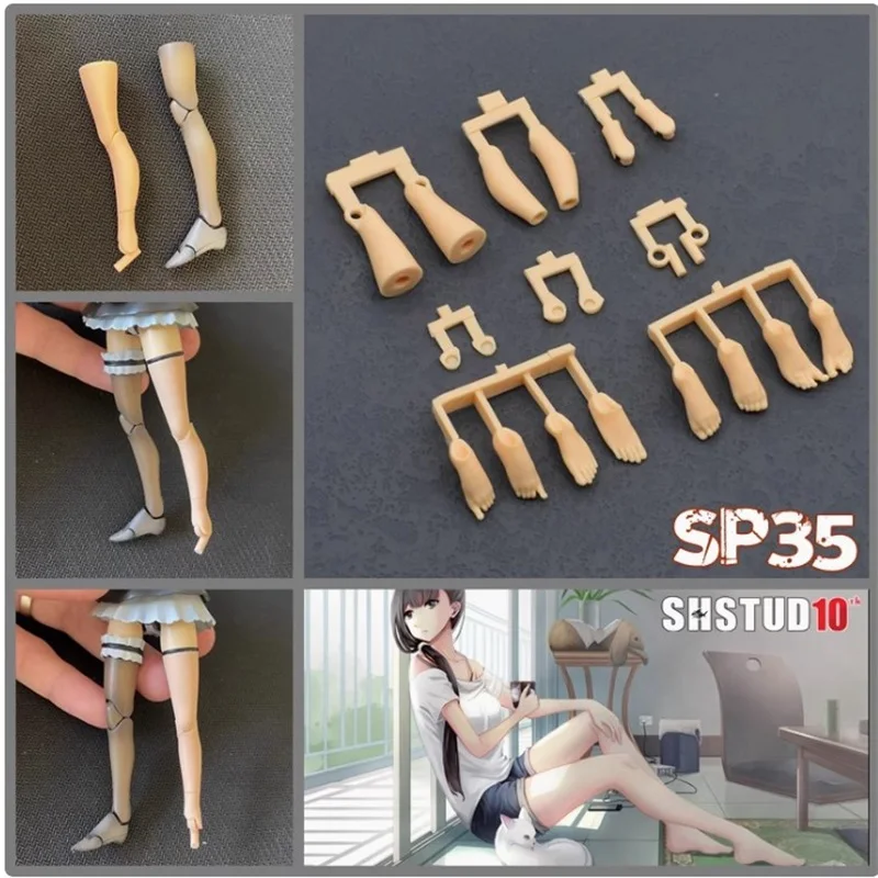 SH STUDIO SP35 1/12 Soldier Goddess Device Plain Body Leg And Sole Resin GK Modified Parts Model Accessories In Stock